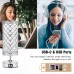 Crystal Touch Control Table Lamp, Decorative Modern Nightstand Lamp with 3-Way Dimmable, USB-C+A Ports for Home, Bedroom, Living Room (2 Set) - GA-CTL-USB-2 